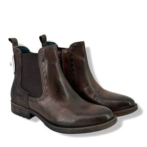 Roan by BedStu Hostile Leather Ankle Boots Rust Brown Womens Sz 8